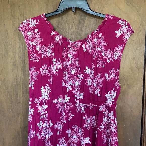 Relisted Torrid floral bohemian dress slits at bottom & keyhole at neckline - Picture 11 of 17